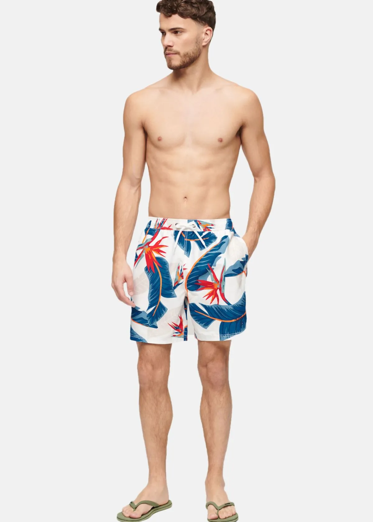 Superdry HAWAIIAN PRINT 17" SWIM SHORT