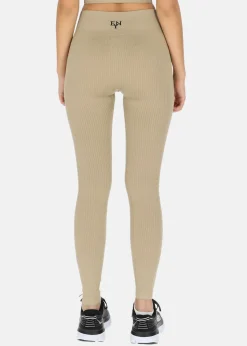 Ellen New York High Waist Rib Seamless Tights