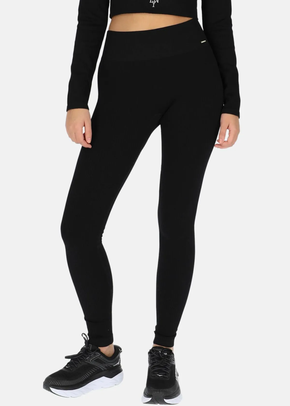 Ellen New York High Waist Rib Seamless Tights