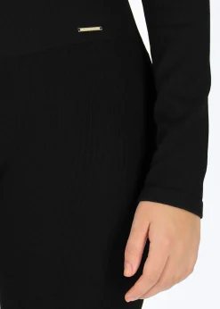 Ellen New York High Waist Rib Seamless Tights