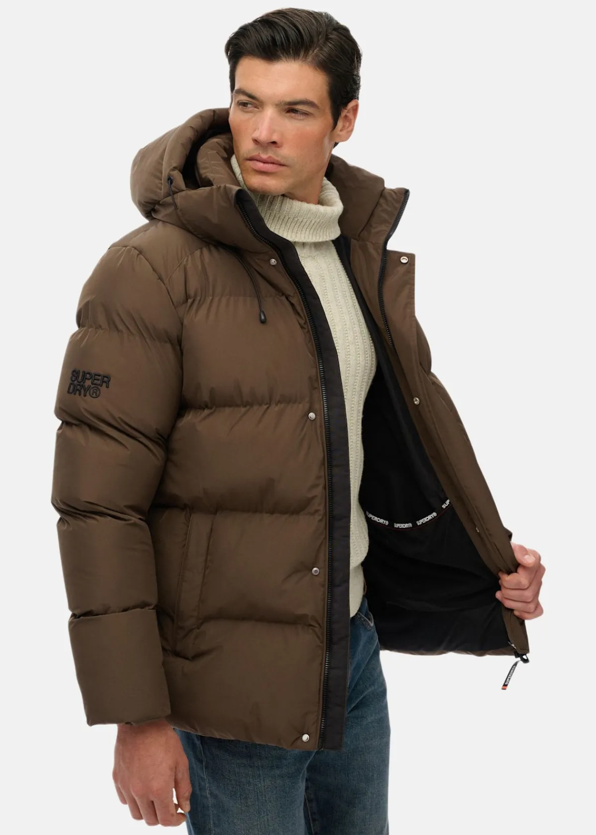 Superdry HOODED 5 BAFFLE SPORTS PUFFER