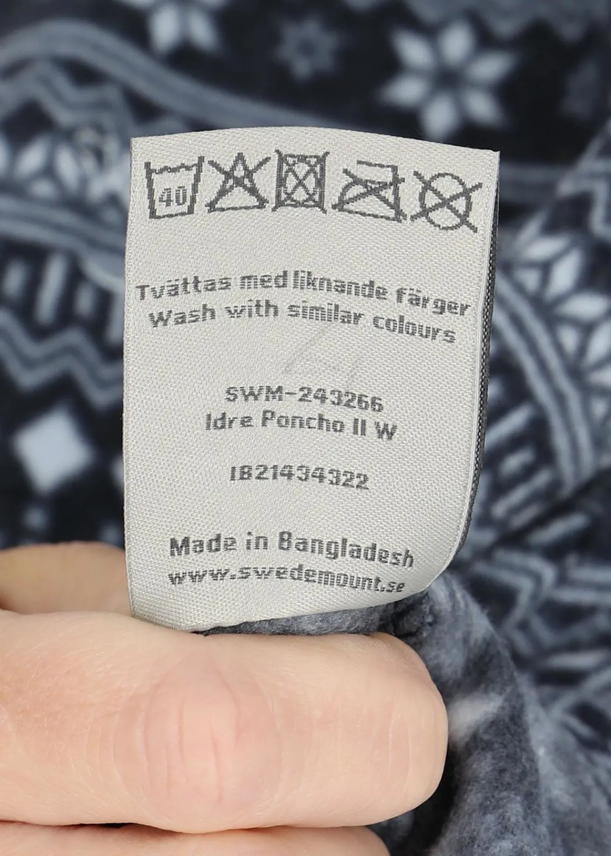Swedemount Idre Poncho II W