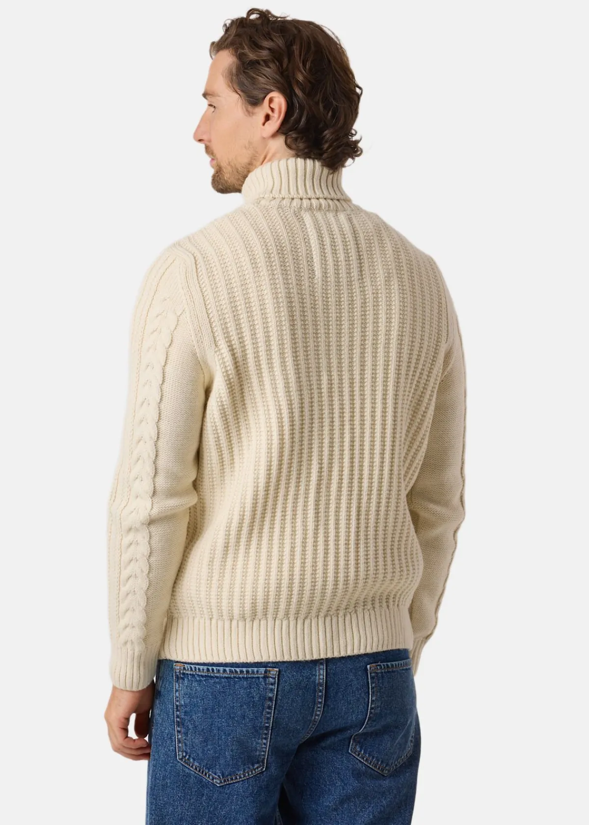 Superdry JACOB CABLE ROLL NECK JUMPER