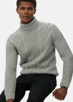 Superdry JACOB CABLE ROLL NECK JUMPER