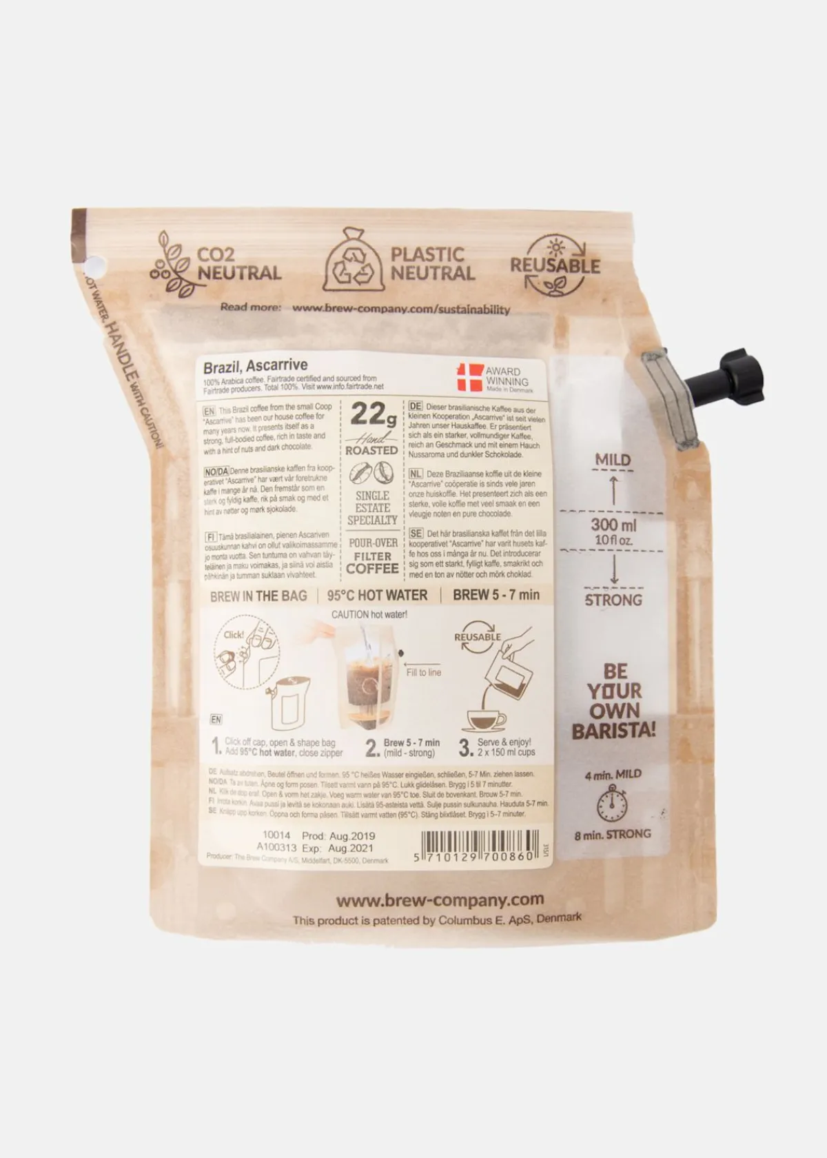 Jo Sport Kaffe Brazil Coffeebrewer 2 cu