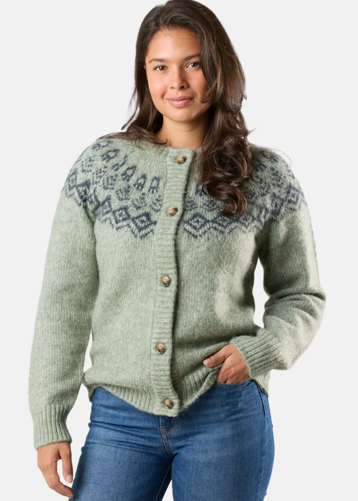 Swedemount Lofoten Wool Knit Cardigan W