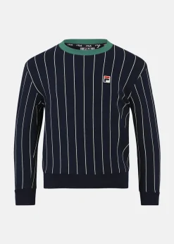 Barn Fila LUKOW pinstriped crew sweat