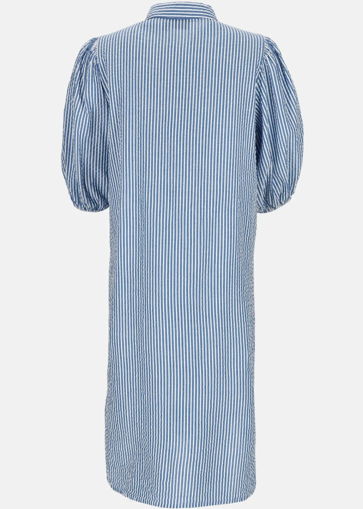Seaside Marina Seersucker Oversized Shirt W