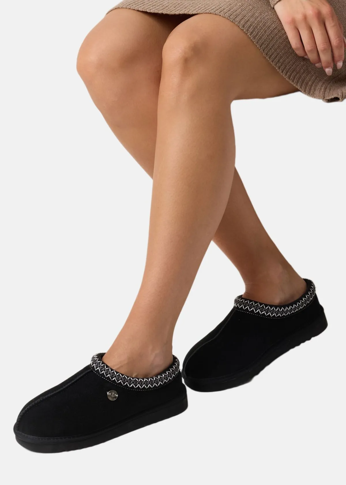 Seaside Montana Suede Wool High Rise Slip In W