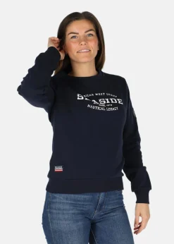 Seaside Nautical Crewneck W