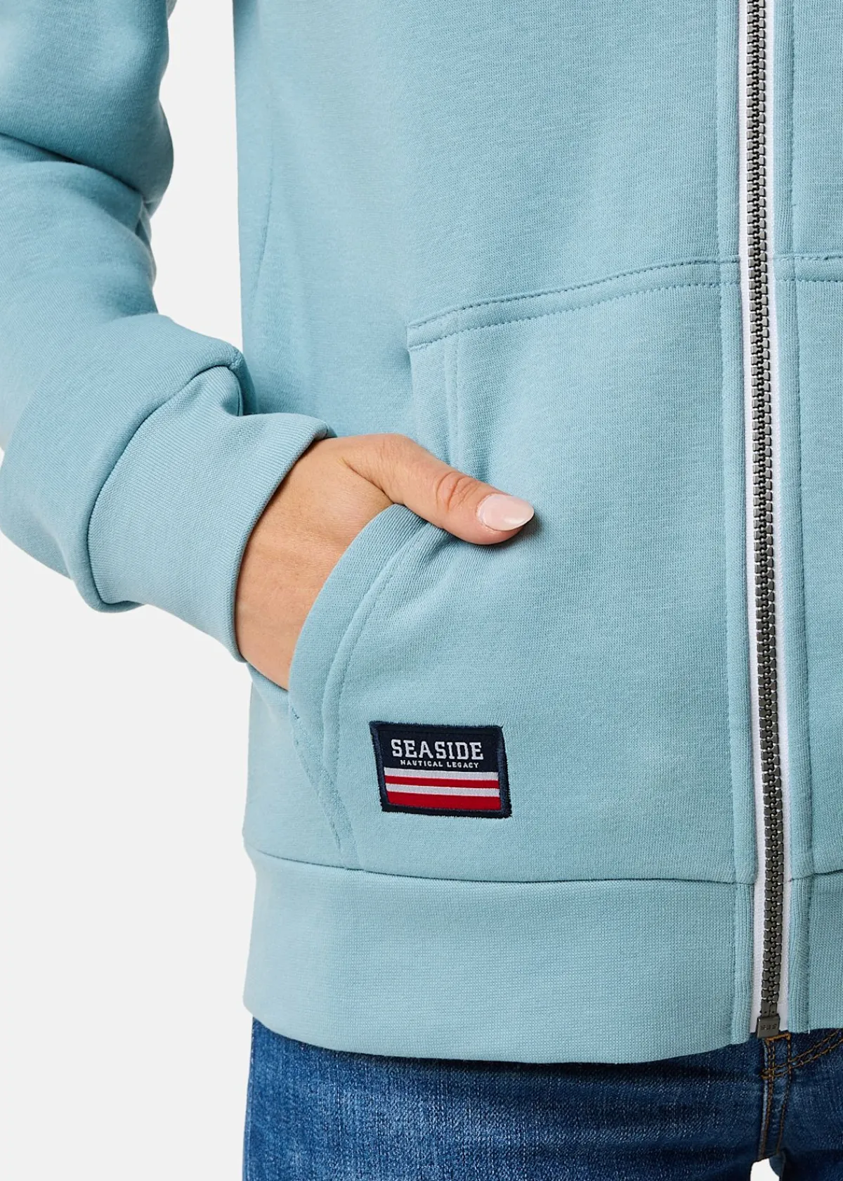 Seaside Nautical Zip Hood W II