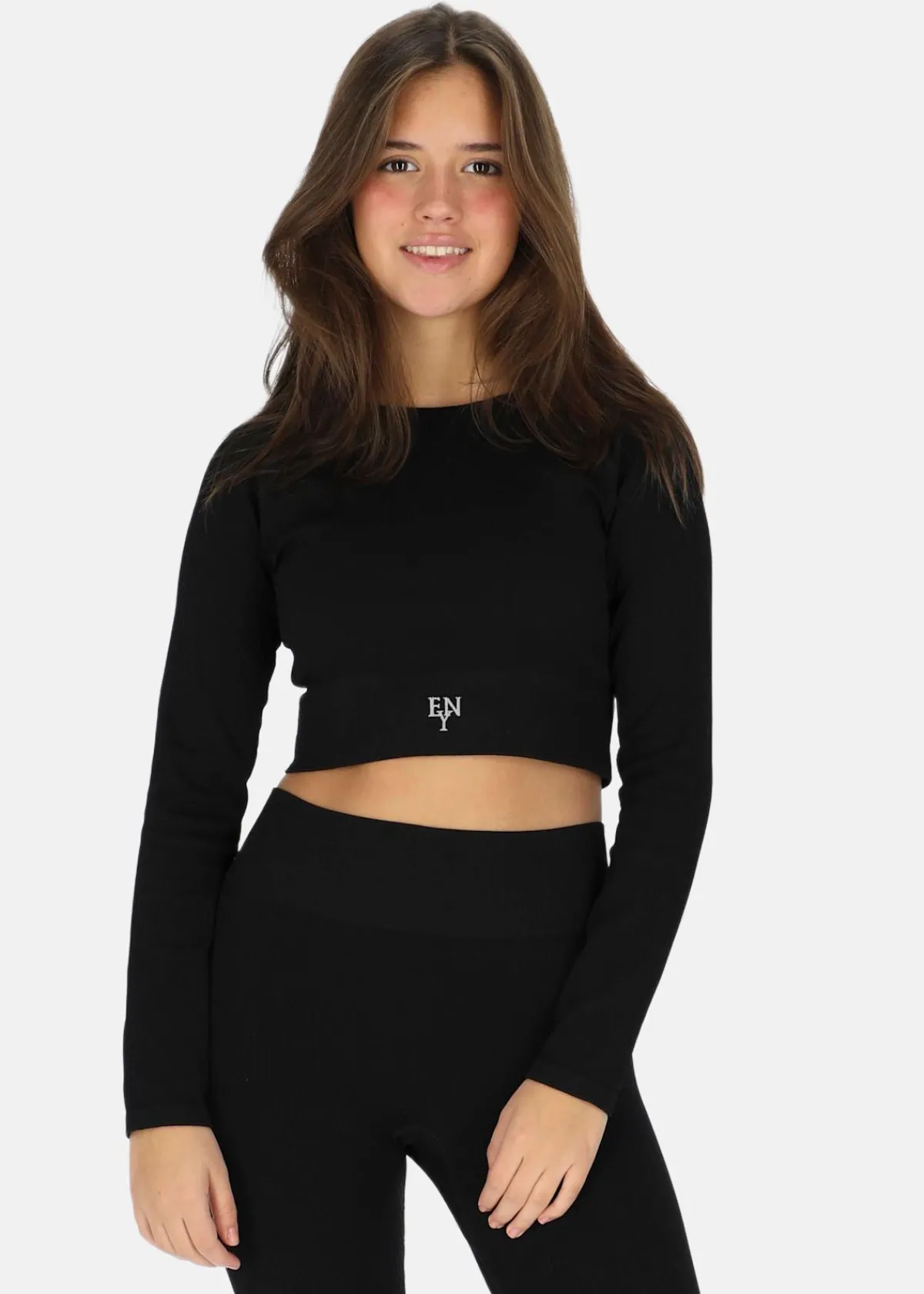 Ellen New York Rib Seamless Cropped Top