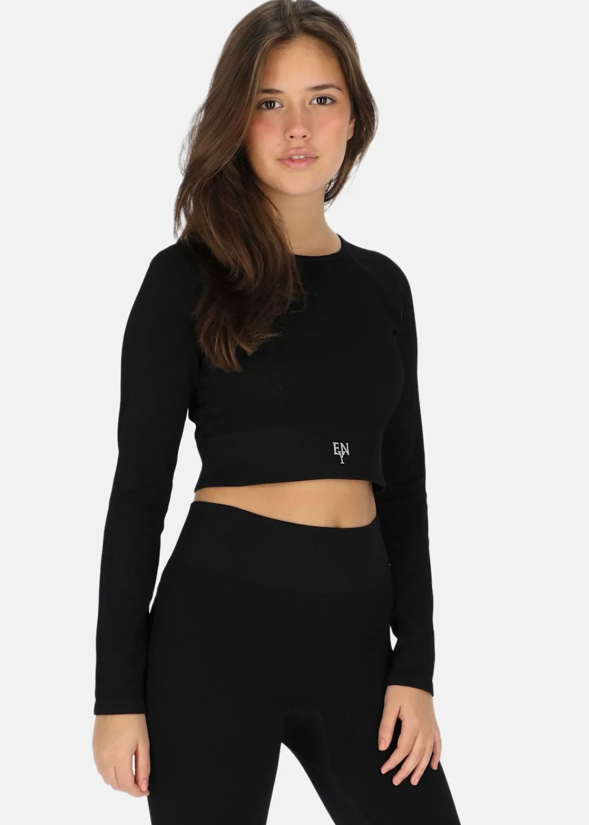 Ellen New York Rib Seamless Cropped Top
