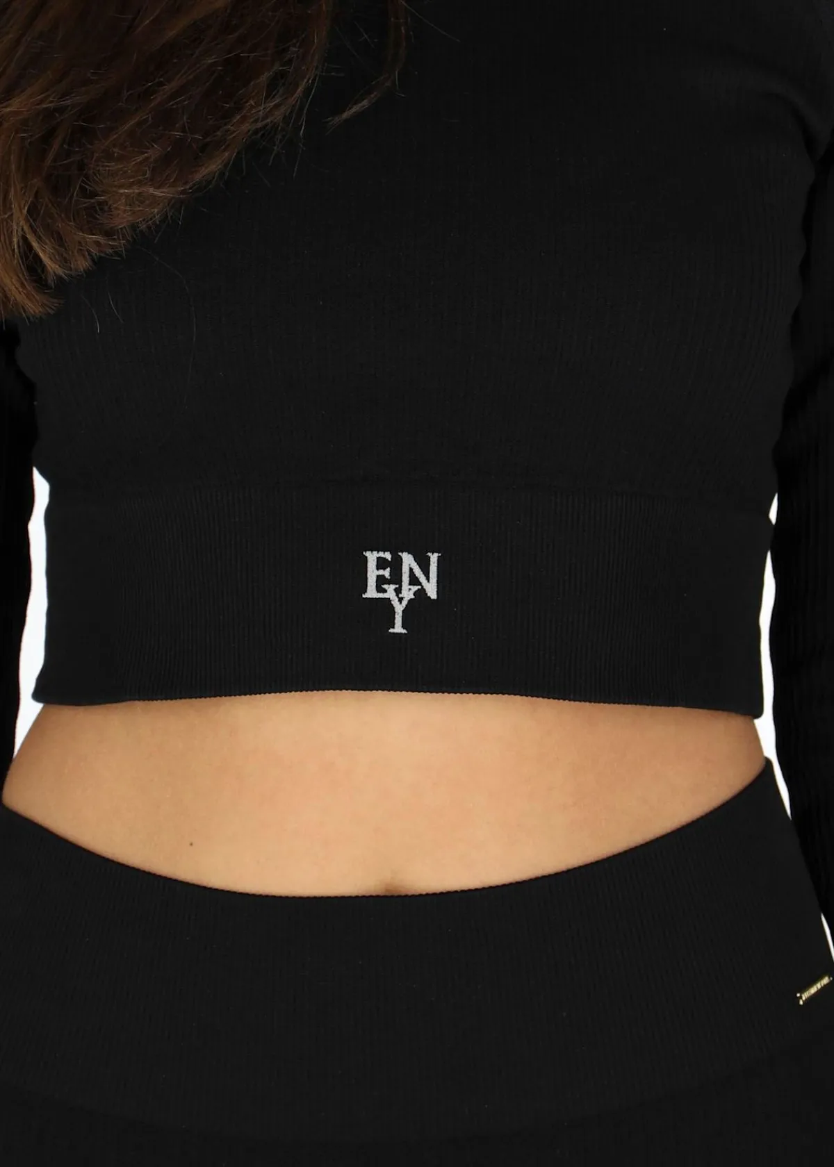Ellen New York Rib Seamless Cropped Top