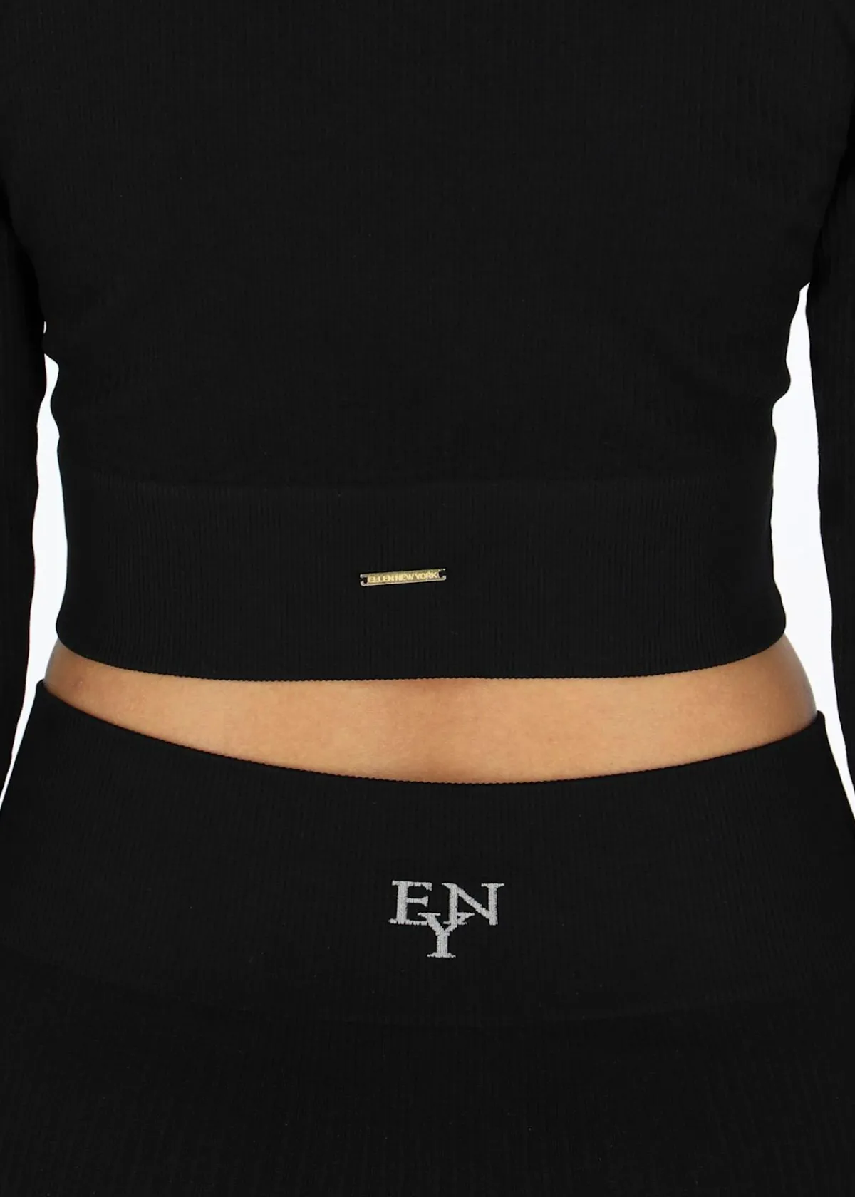 Ellen New York Rib Seamless Cropped Top