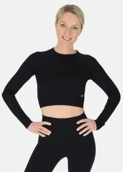 Swedemount Ribbed Seamless Crop Top W