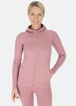 Swedemount Ribbed Seamless Fullzip Hood W