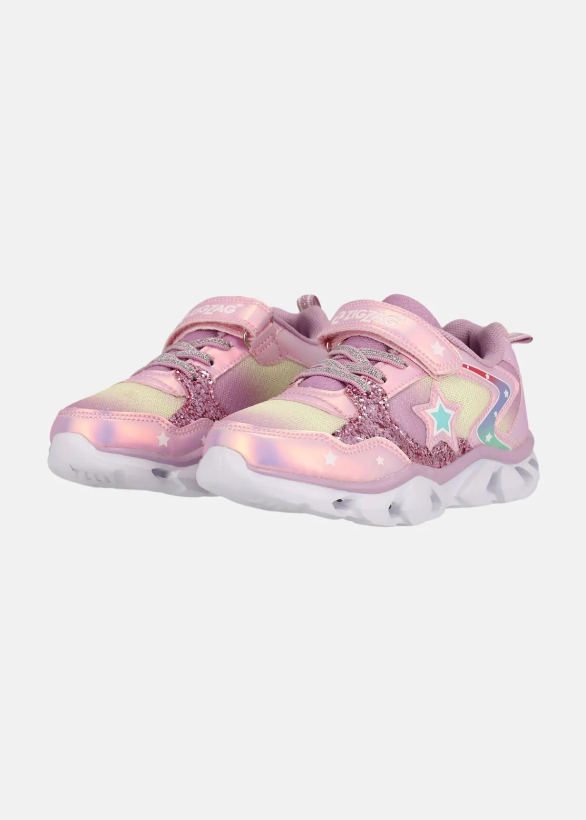 Barn Zigzag Saserta Kids Shoe w/Lights