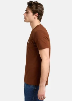 Lee SS_PATCH_LOGO_TEE LUXE_BROWN