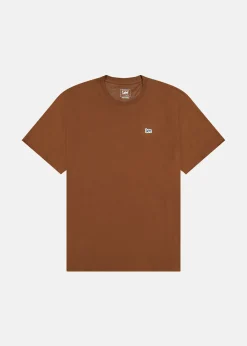 Lee SS_PATCH_LOGO_TEE LUXE_BROWN
