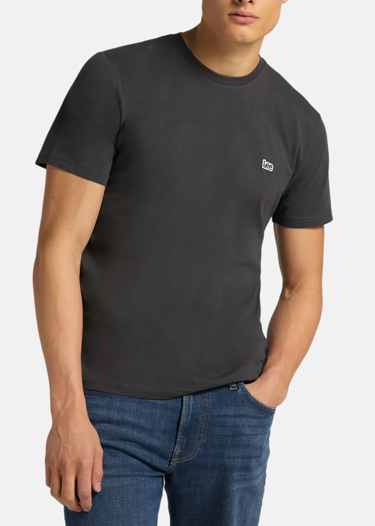 Lee SS_PATCH_LOGO_TEE WASHED_BLACK