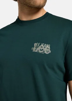 Lee SS_RELAXED_LOGO_TEE GUNMETAL