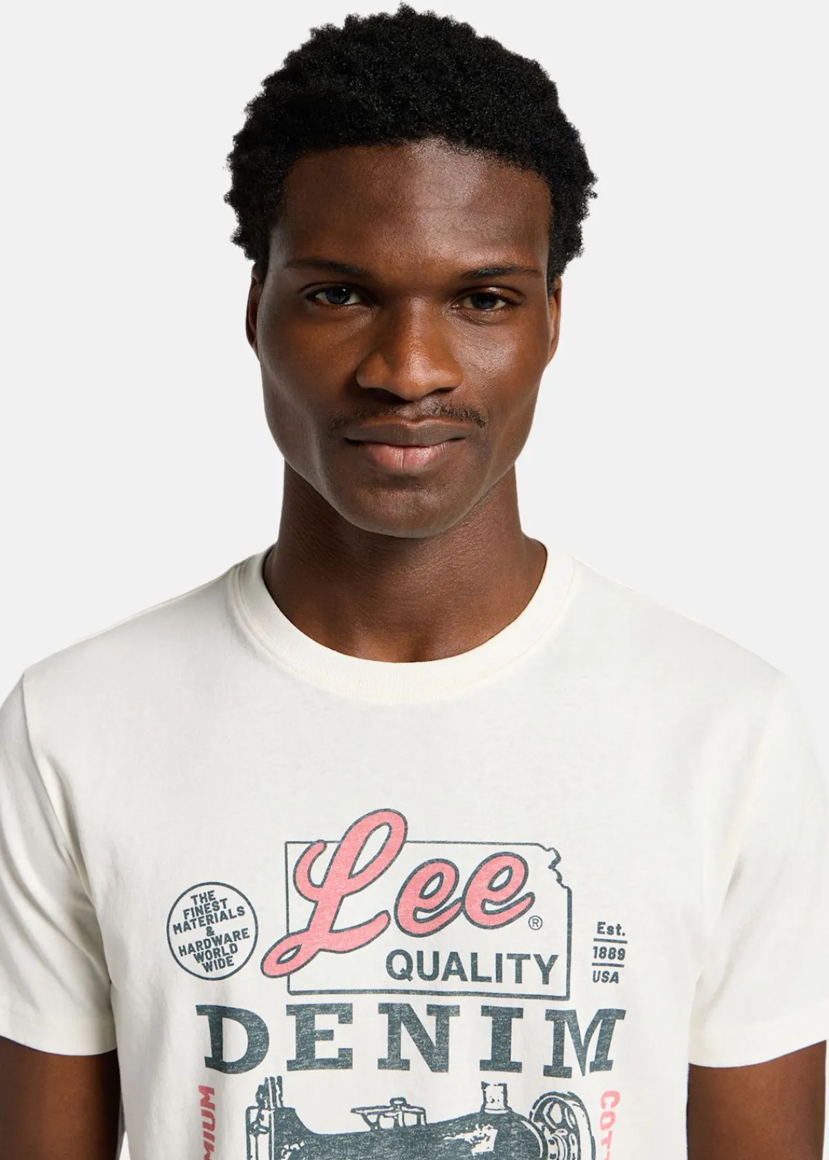 Lee SS_WORKING_WEST_TEE ECRU