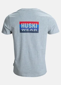 Huski Wear Striped Logo Tee