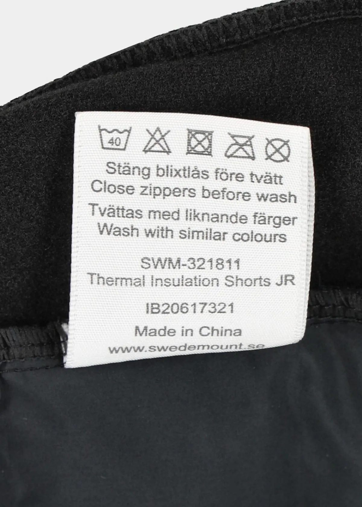 Barn Swedemount Thermal Insulation Shorts JR