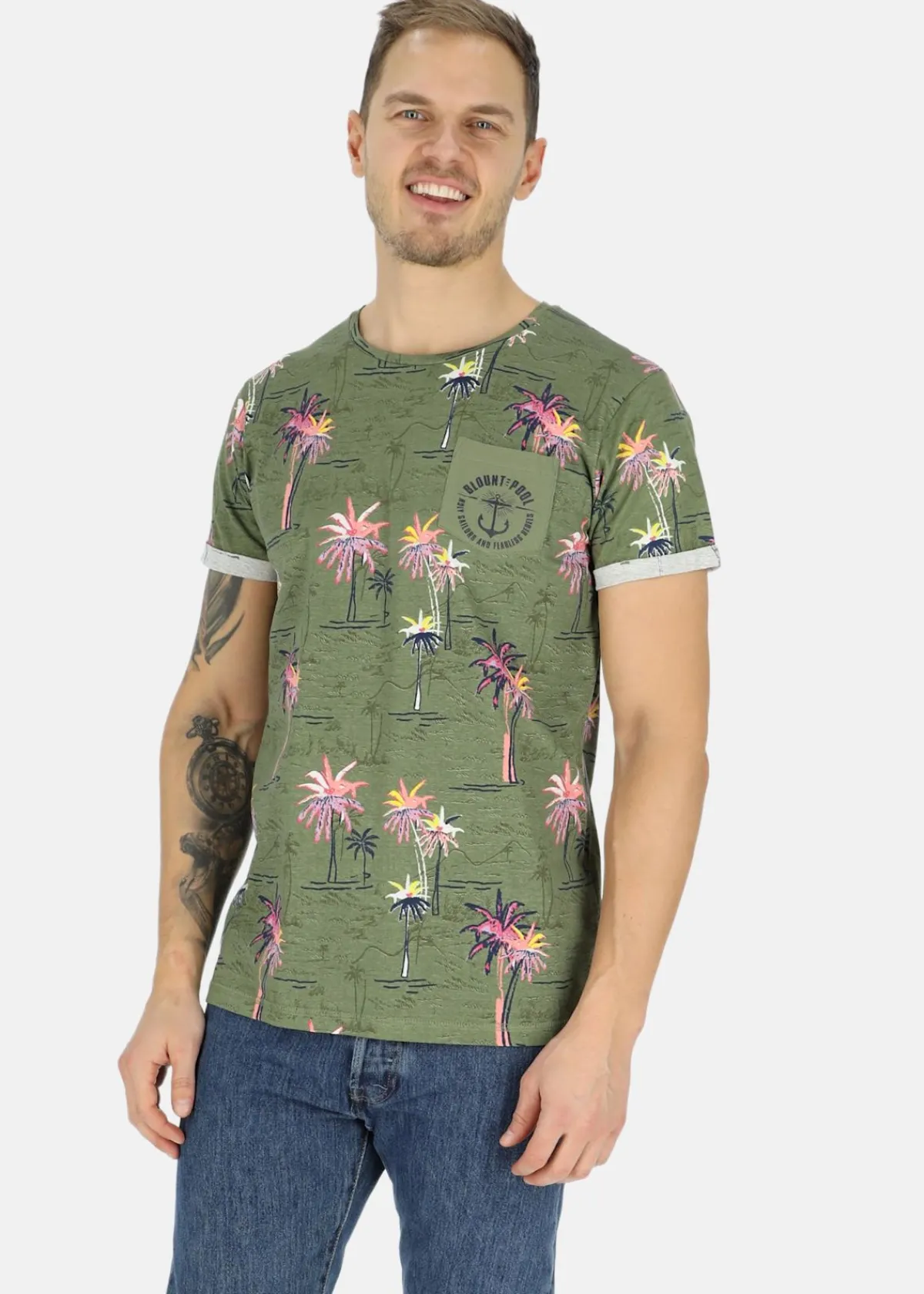 Blount & Pool Tropical Pocket Tee