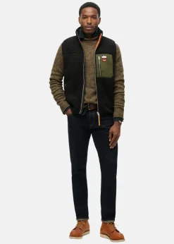 Superdry VINTAGE RETRO FLEECE GILET