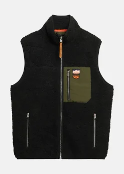Superdry VINTAGE RETRO FLEECE GILET