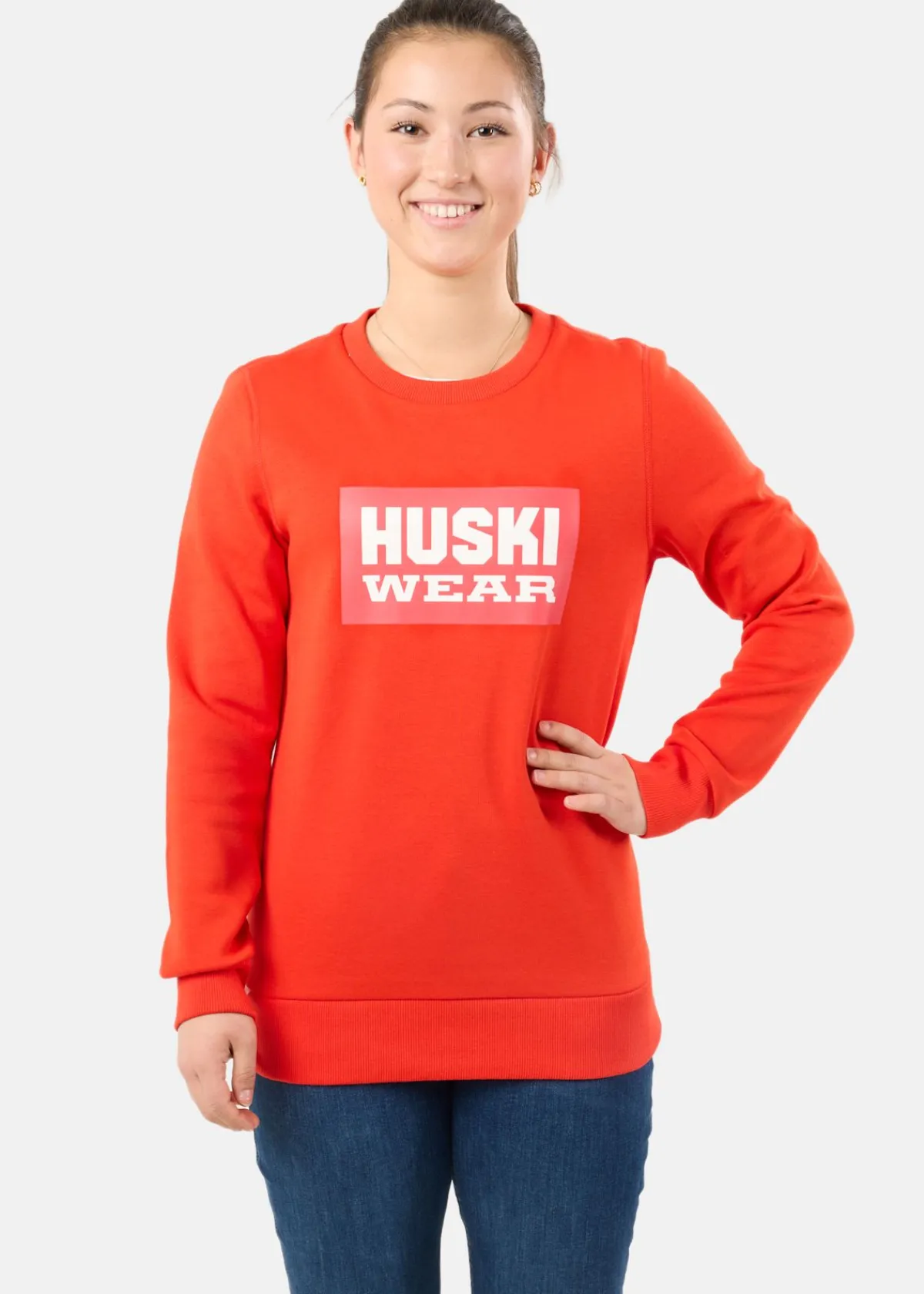 Huski Wear W Logo Crew