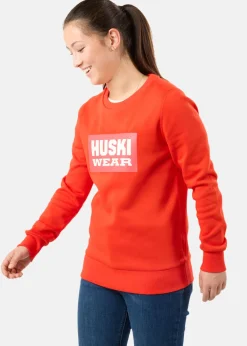 Huski Wear W Logo Crew