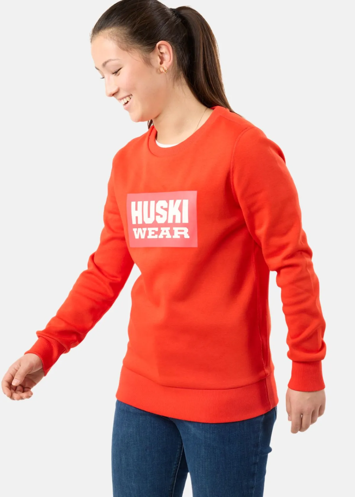 Huski Wear W Logo Crew