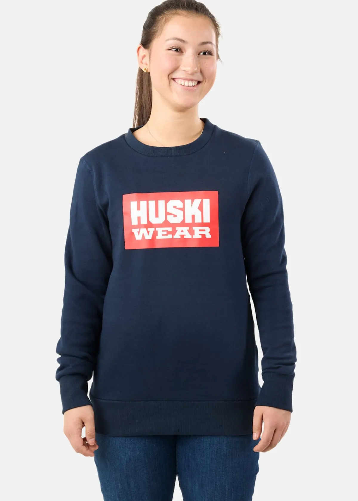 Huski Wear W Logo Crew