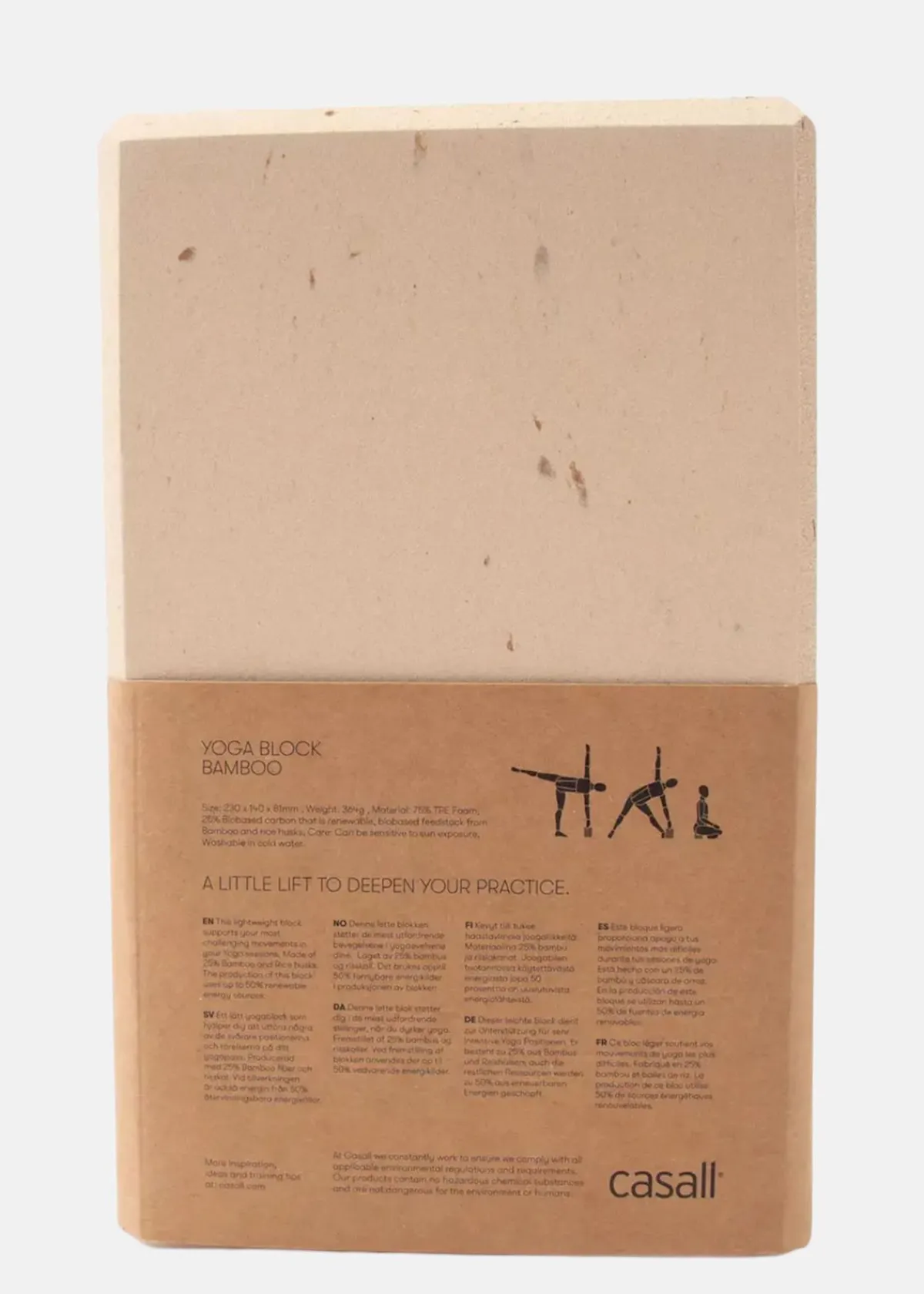 Casall Yoga block bamboo